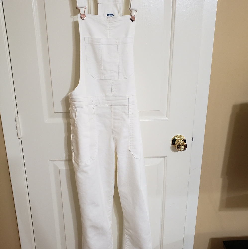 Old navy white overalls
